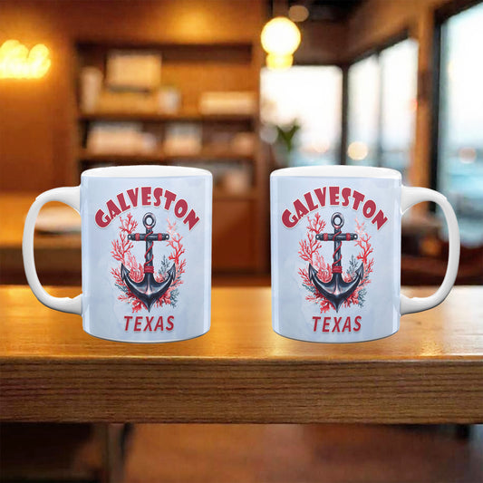 Galveston Anchor Mug