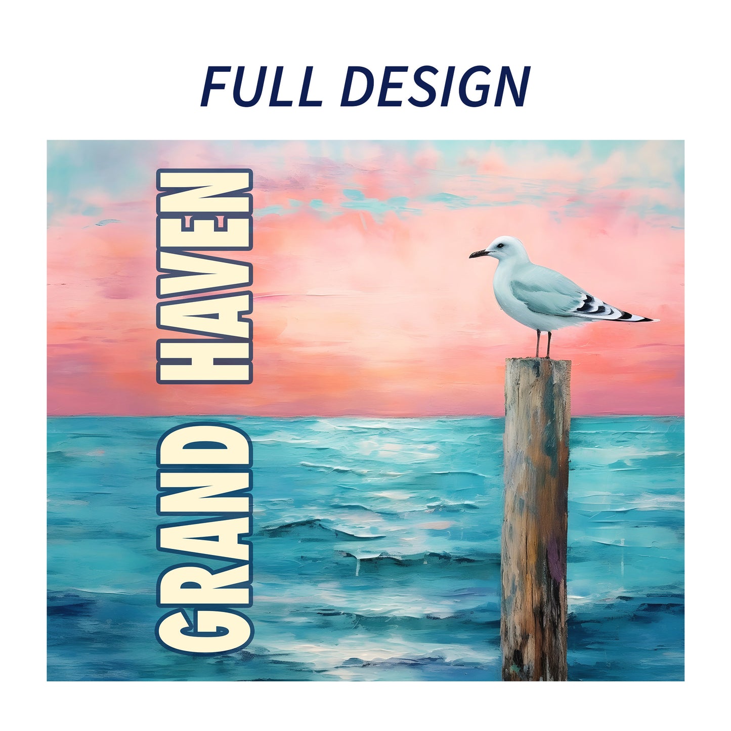 Grand Haven Seagull Skinny Tumbler