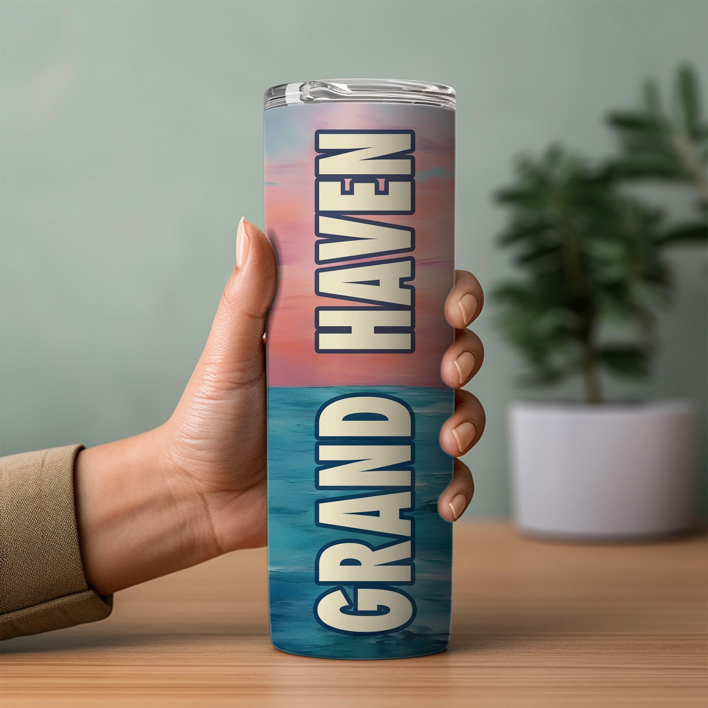 Grand Haven Seagull Skinny Tumbler