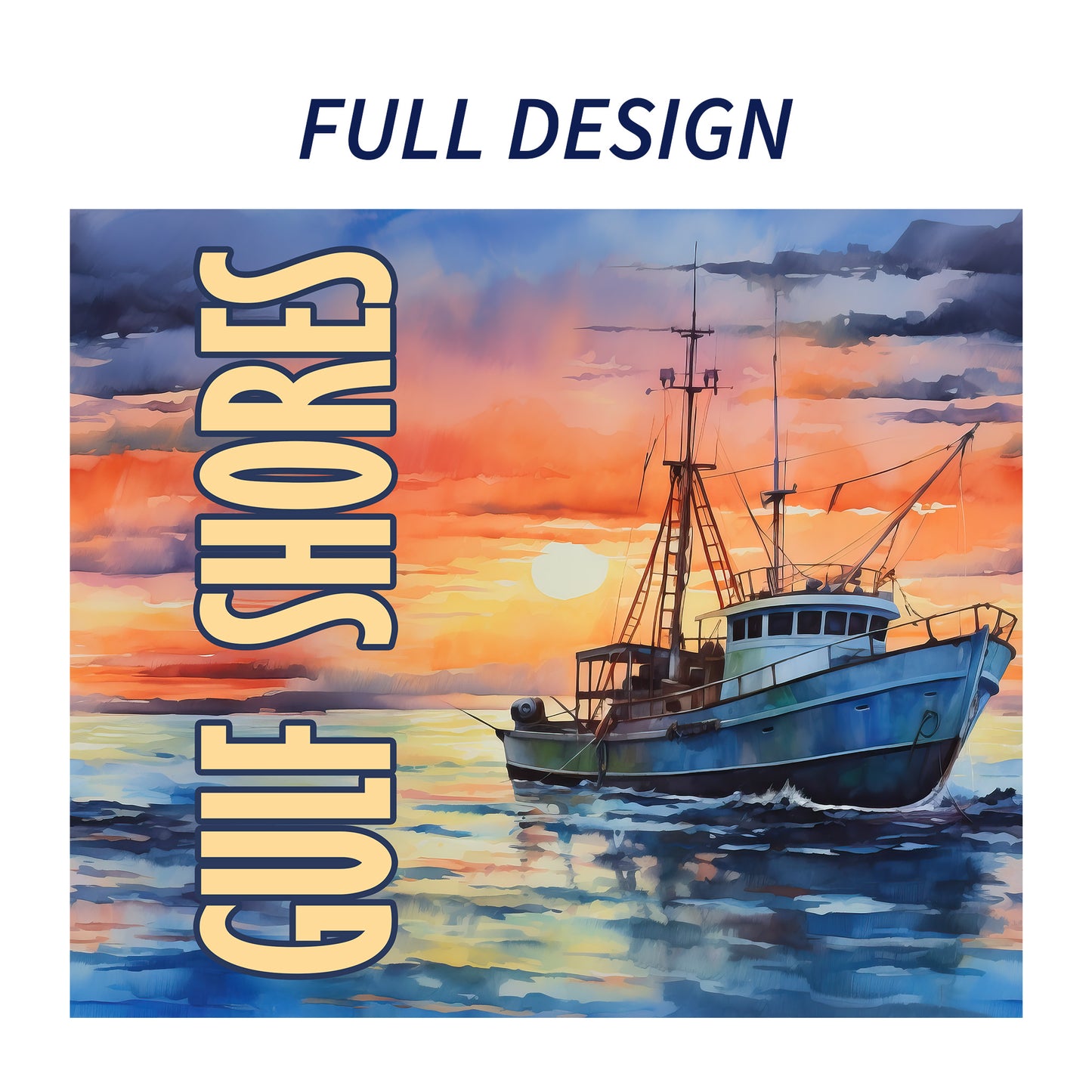 Gulf Shores Sunset Skinny Tumbler