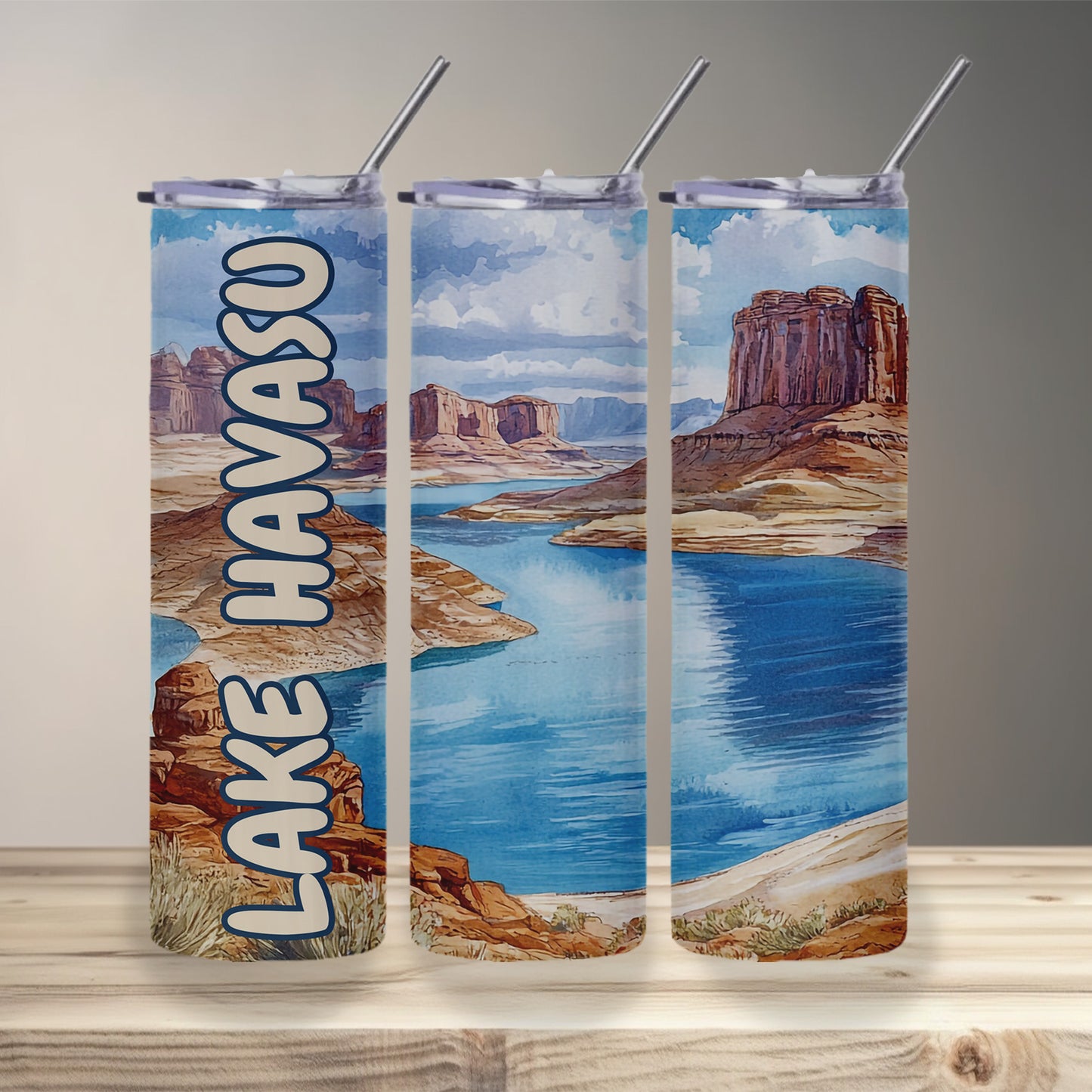 Lake Havasu Dock Skinny Tumbler