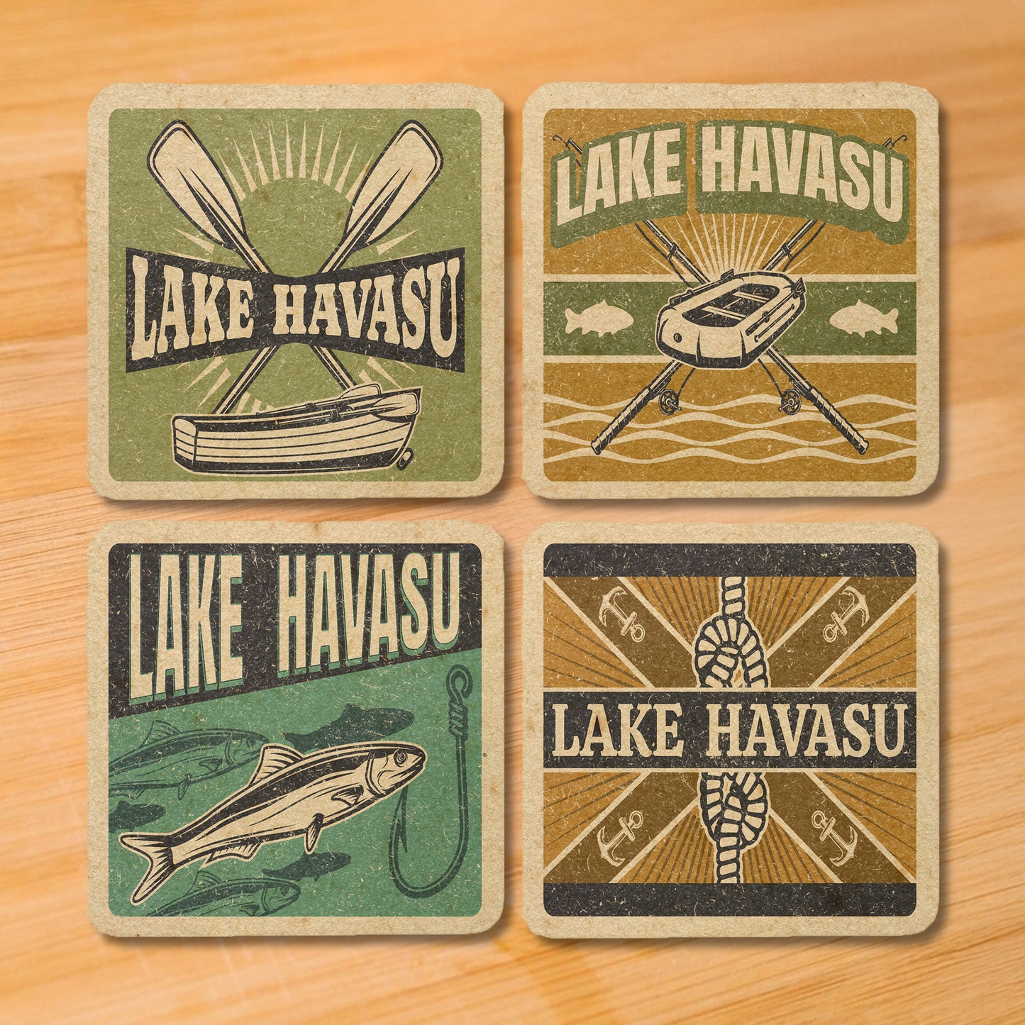 Lake Havasu Vintage Coaster Set
