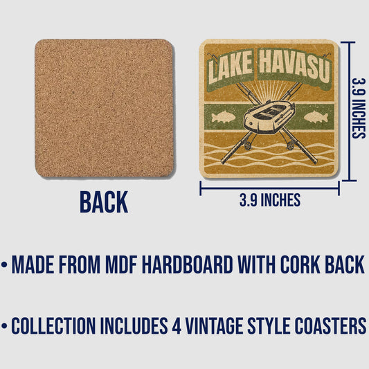 Lake Havasu Vintage Coaster Set