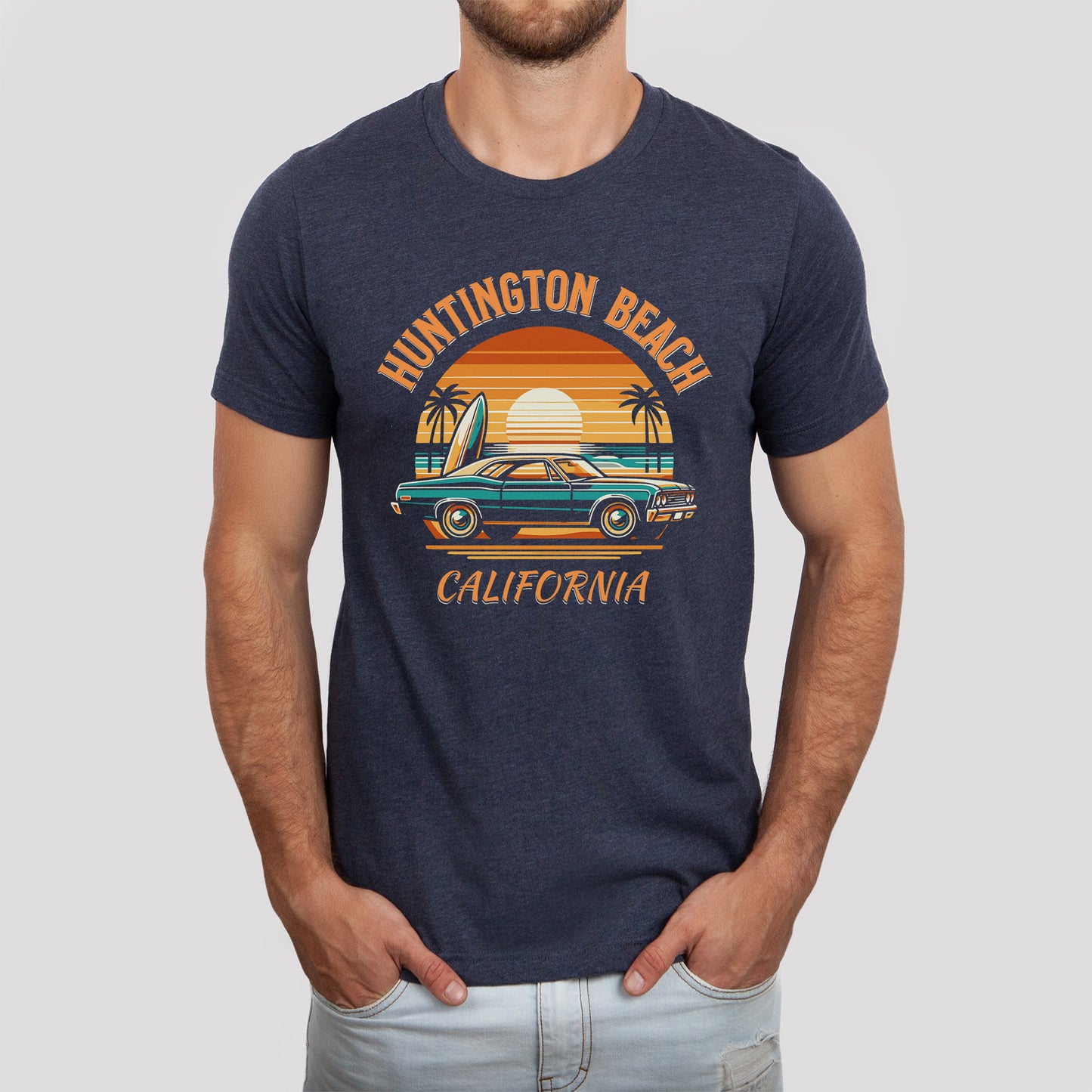 Huntington Beach Retro T-Shirt