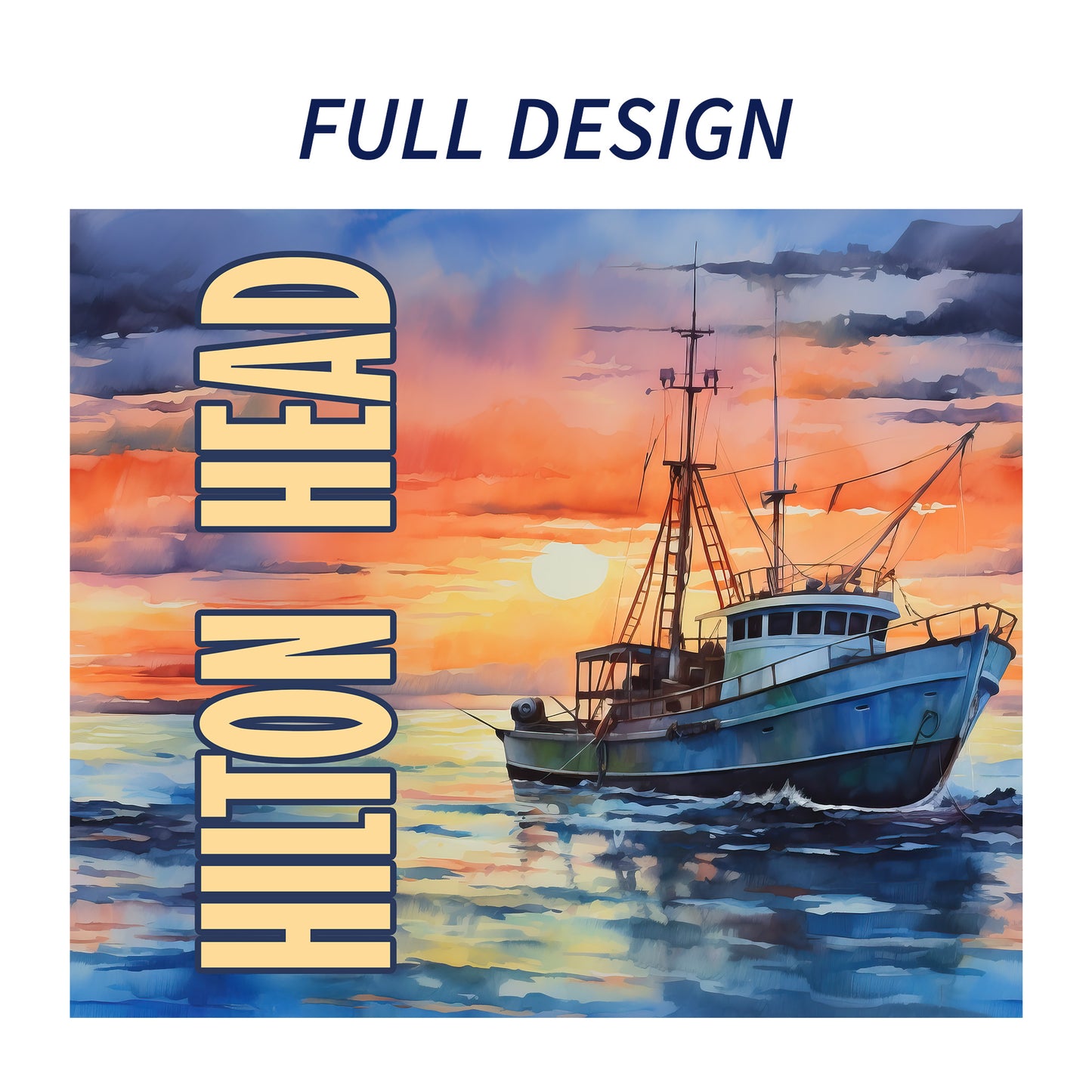 Hilton Head Sunset Skinny Tumbler