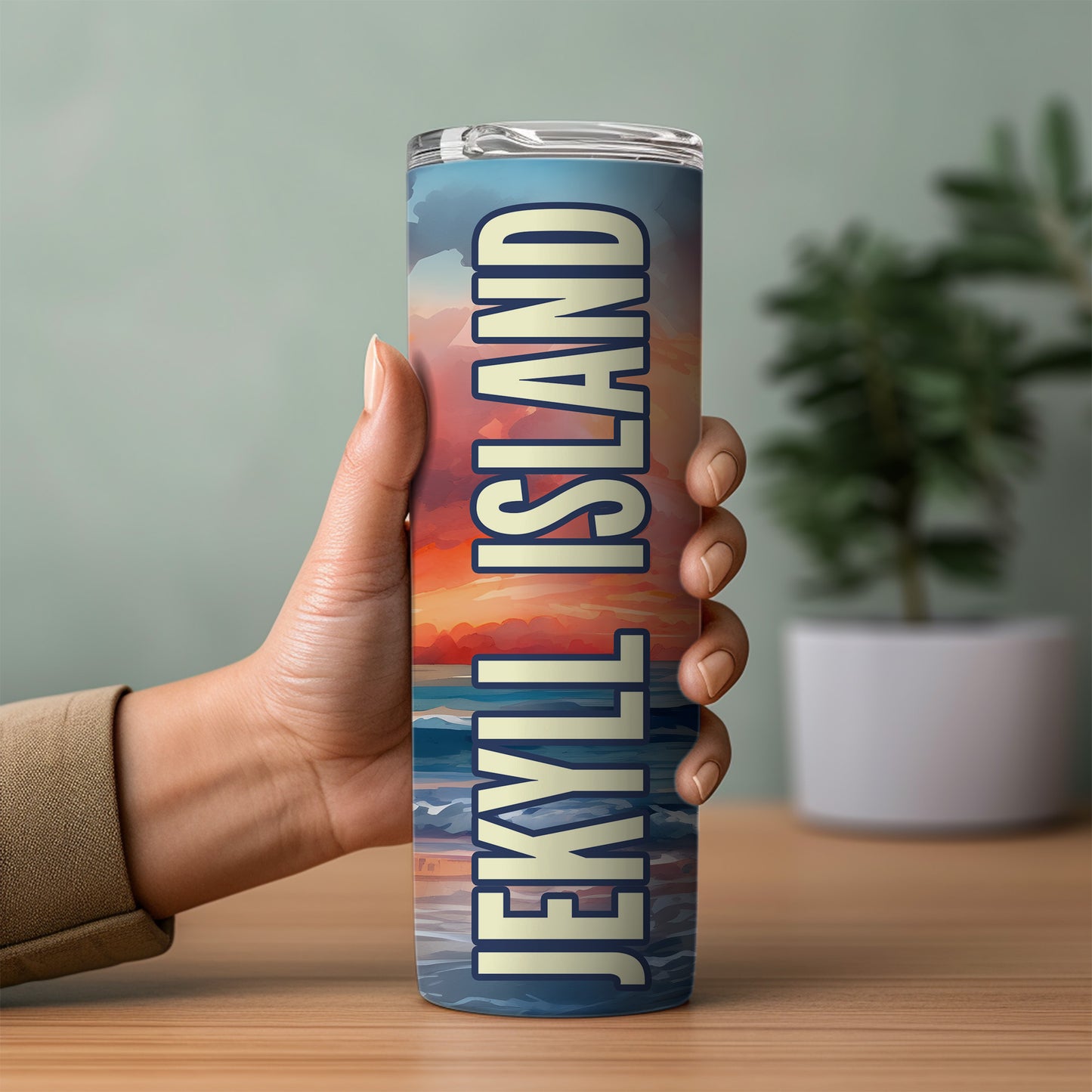 Jekyll Island Shoreline Skinny Tumbler