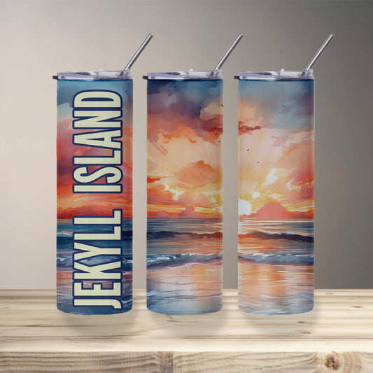 Jekyll Island Shoreline Skinny Tumbler