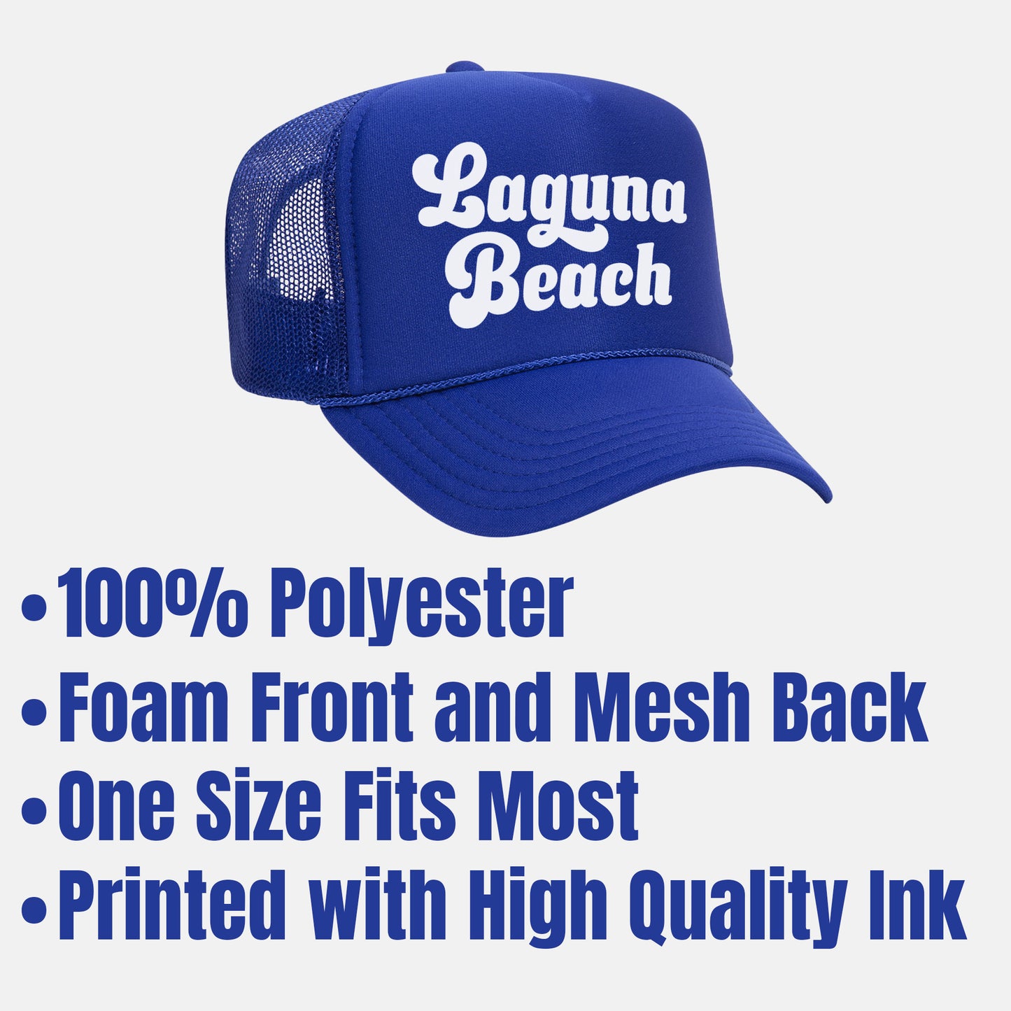 Laguna Beach Retro Trucker Hat