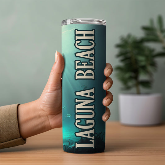 Laguna Beach Shipwreck Skinny Tumbler