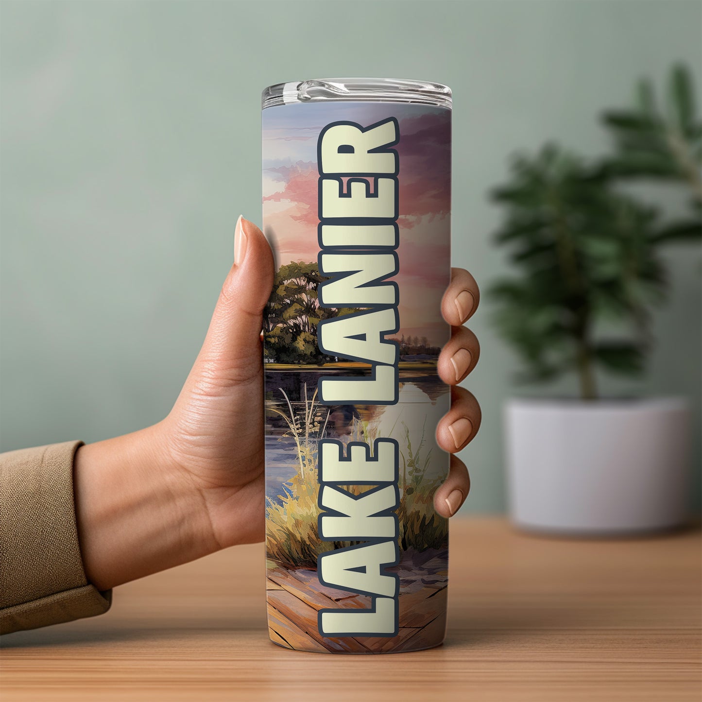 Lake Lanier Skinny Tumbler