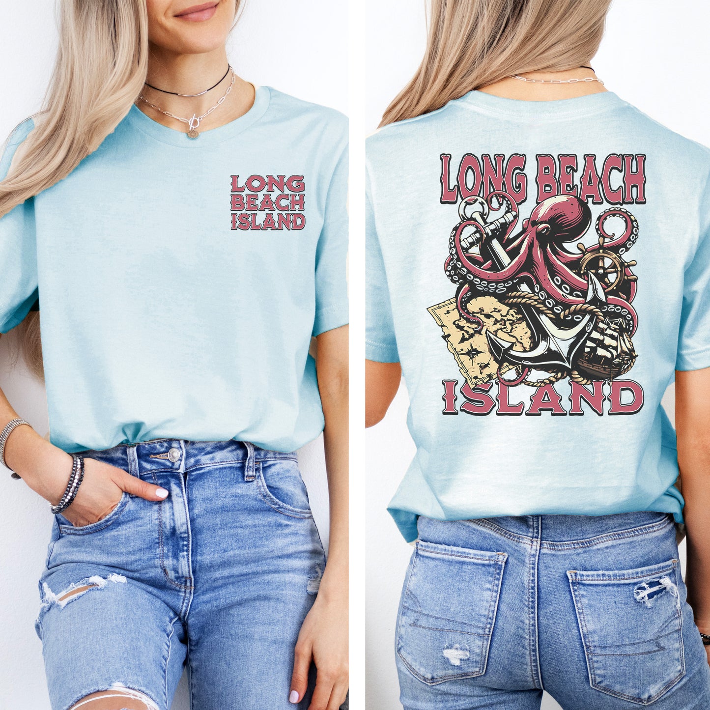 Long Beach Island Octopus T-Shirt