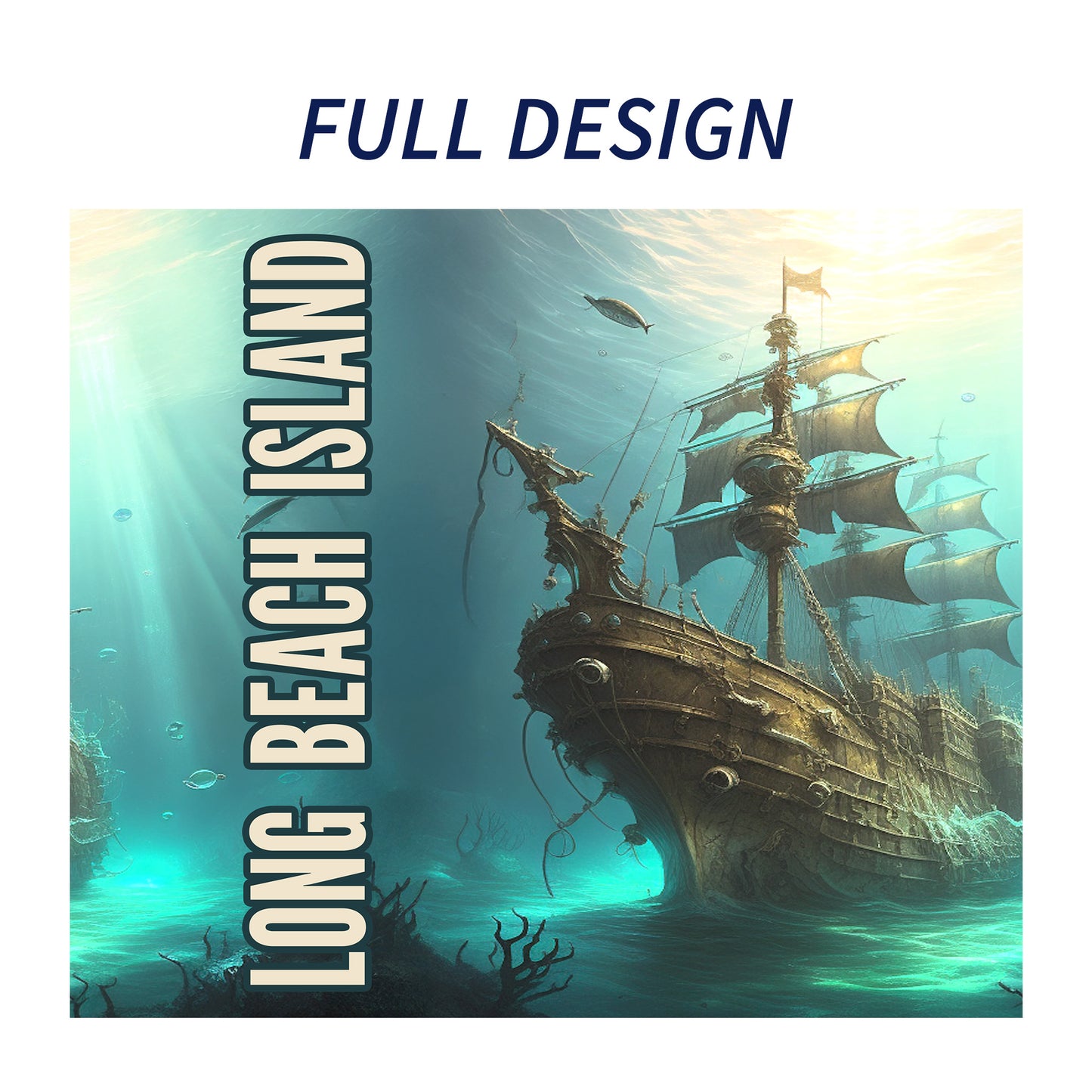 Long Beach Island Shipwreck Skinny Tumbler