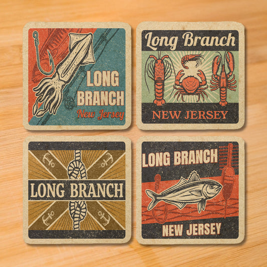 Long Branch Vintage Coaster Set