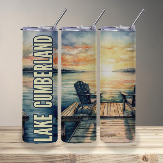 Lake Cumberland Dock Skinny Tumbler