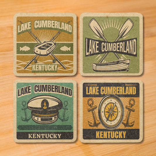 Lake Cumberland Vintage Coaster Set