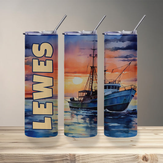 Lewes Sunset Skinny Tumbler