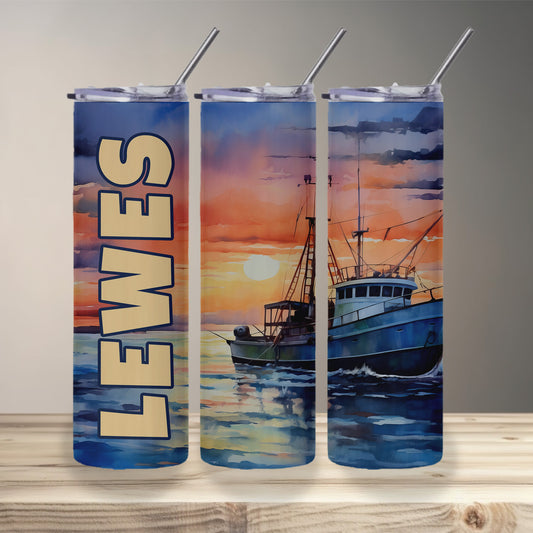 Lewes Sunset Skinny Tumbler