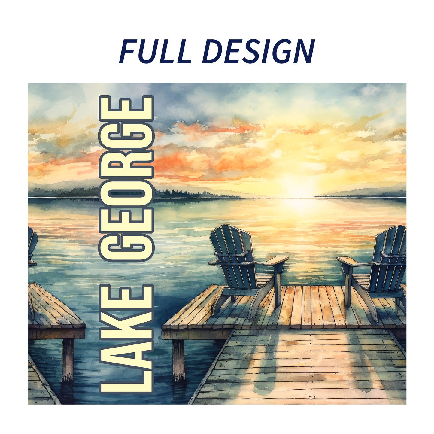 Lake George Dock Skinny Tumbler