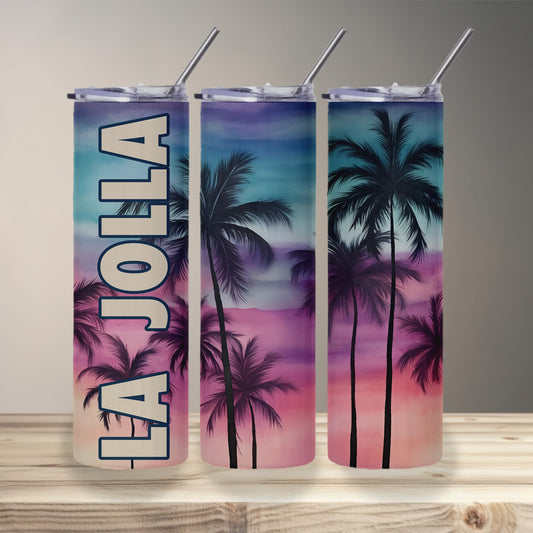 La Jolla Sunset Skinny Tumbler