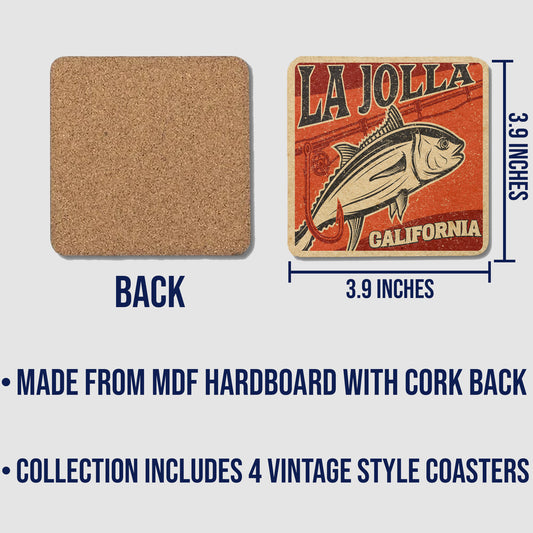 La Jolla Vintage Coaster Set