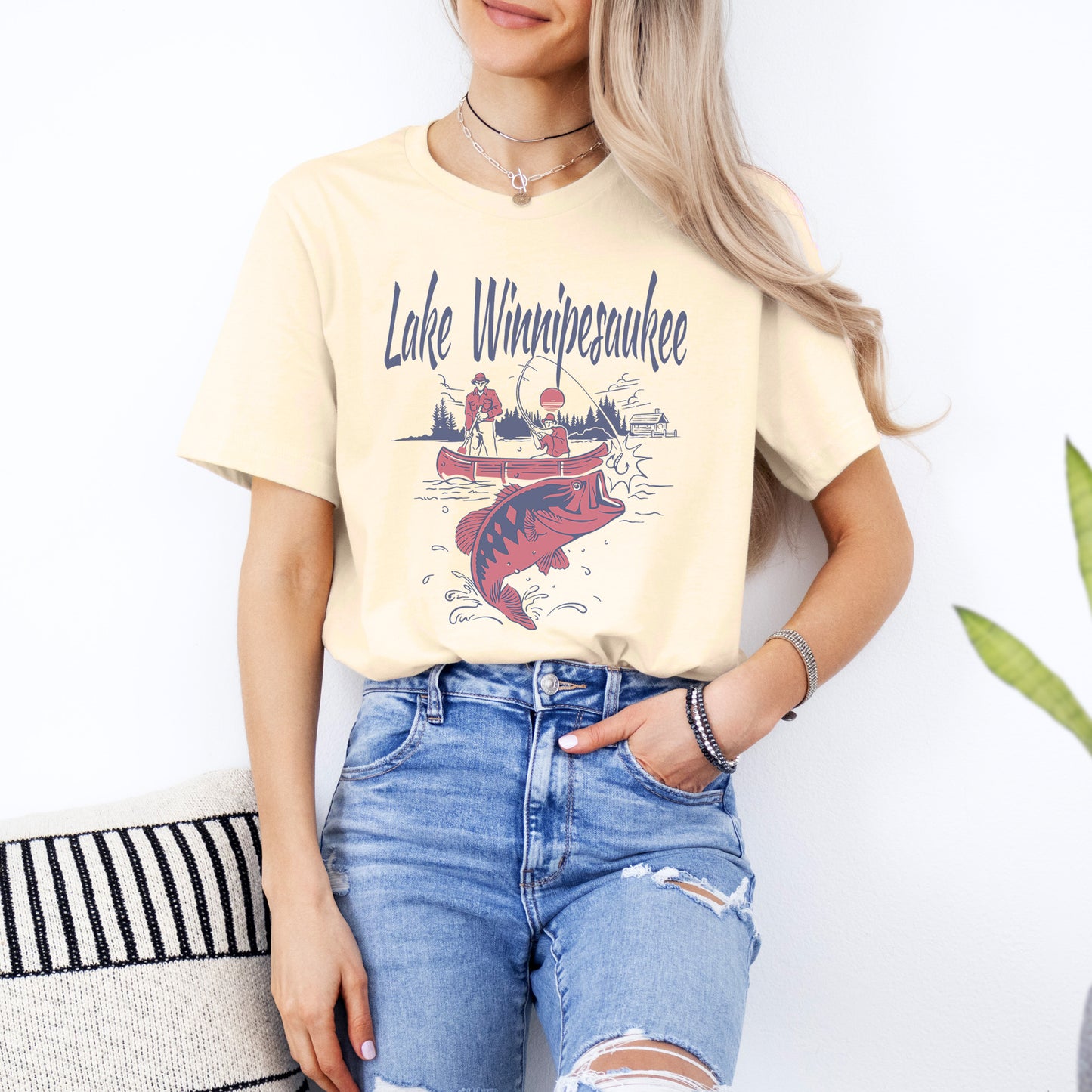 Lake Winnipesaukee Canoe T-Shirt