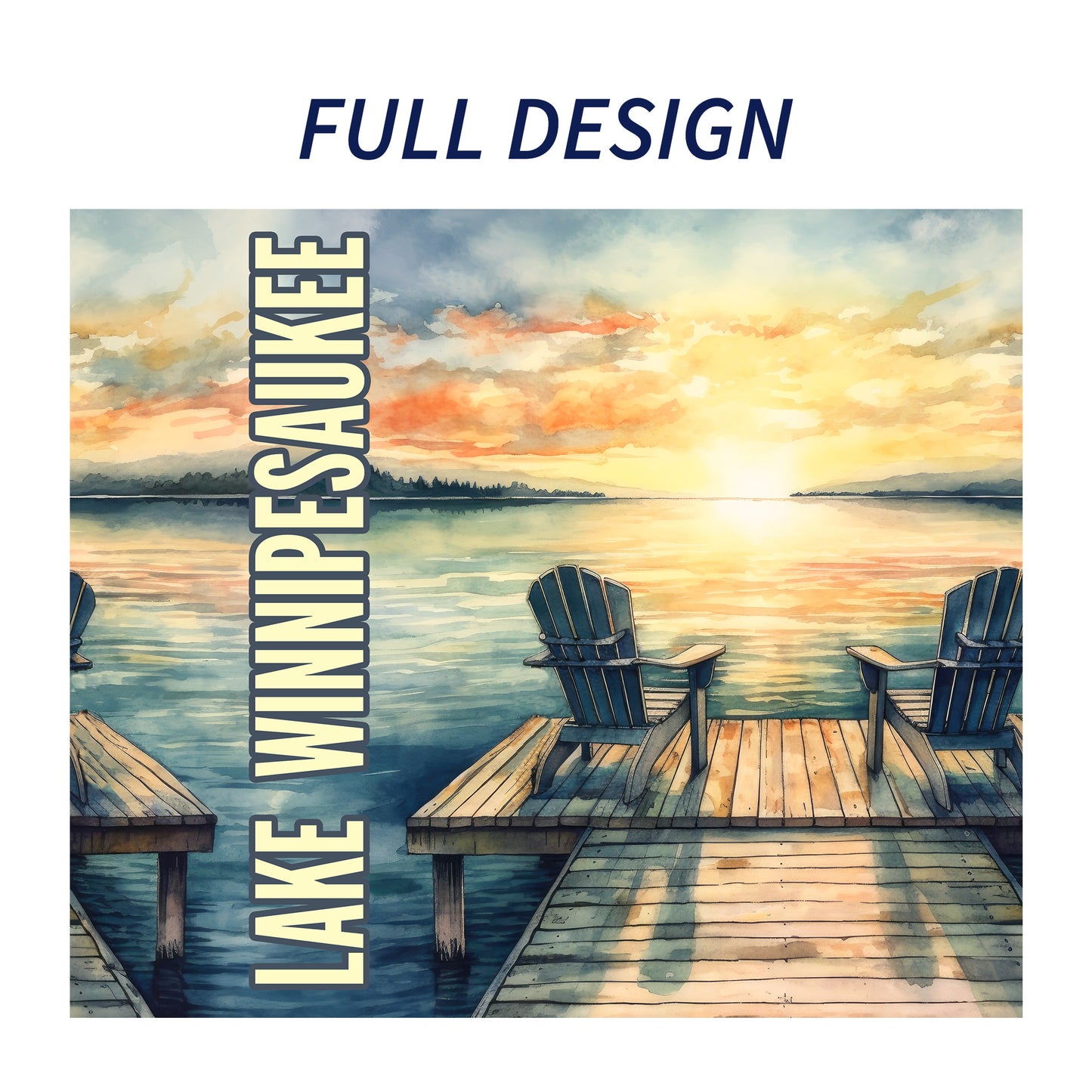 Lake Winnipesaukee Dock Skinny Tumbler