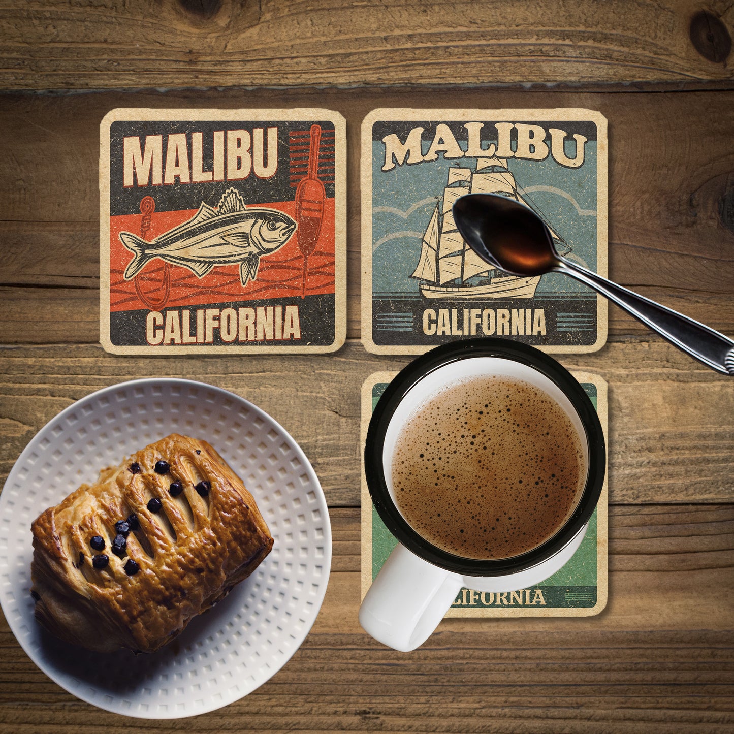 Malibu Vintage Coaster Set