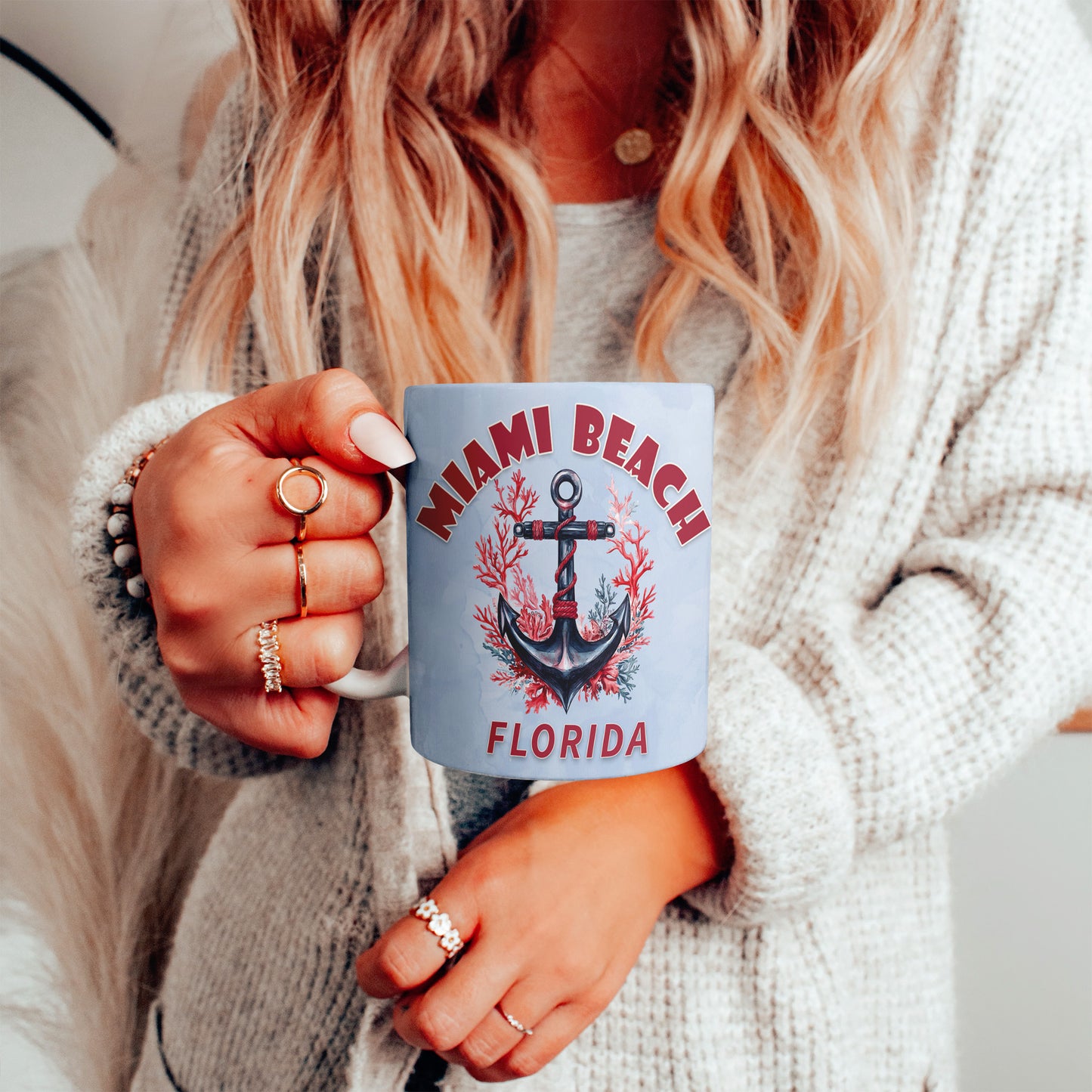 Miami Beach Anchor Mug