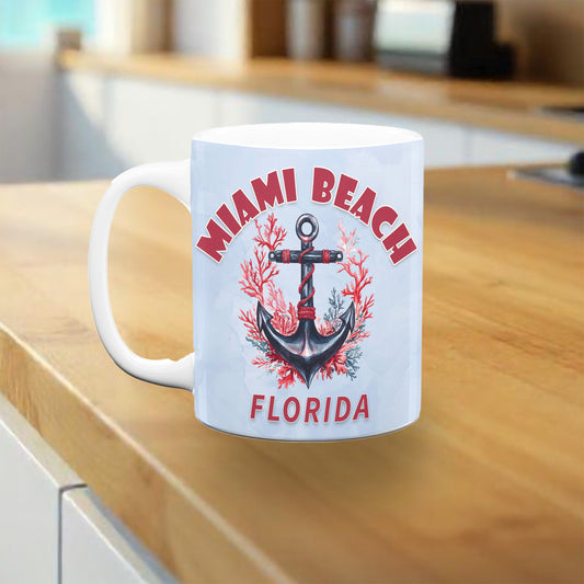 Miami Beach Anchor Mug