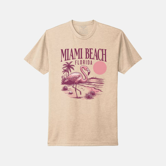 Miami Beach Flamingo T-Shirt