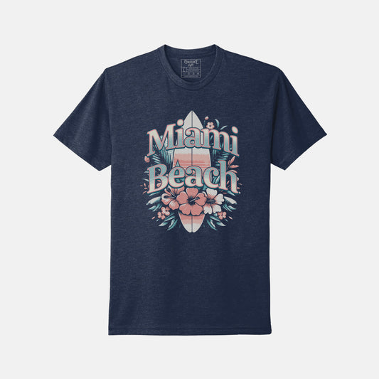 Miami Beach Surfboard T-Shirt