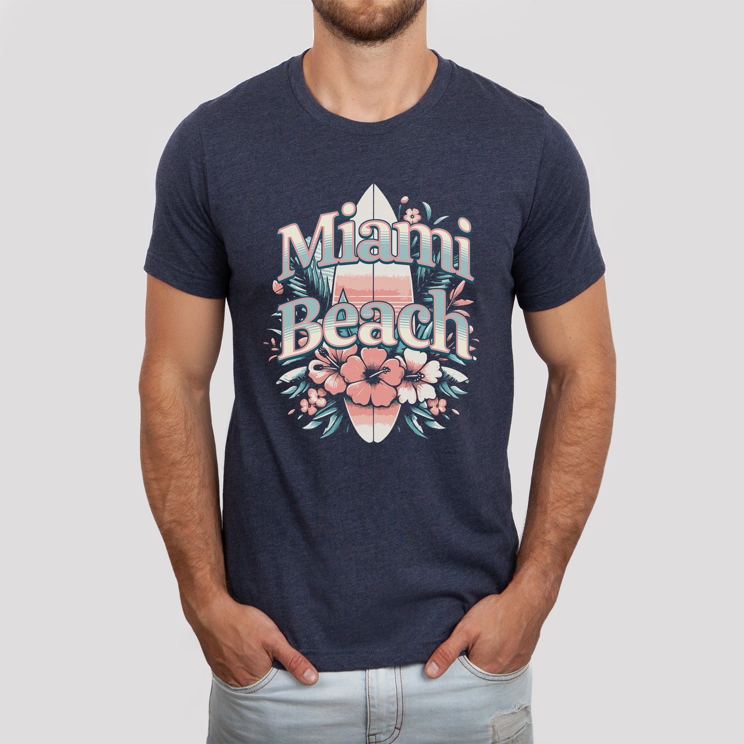 Miami Beach Surfboard T-Shirt