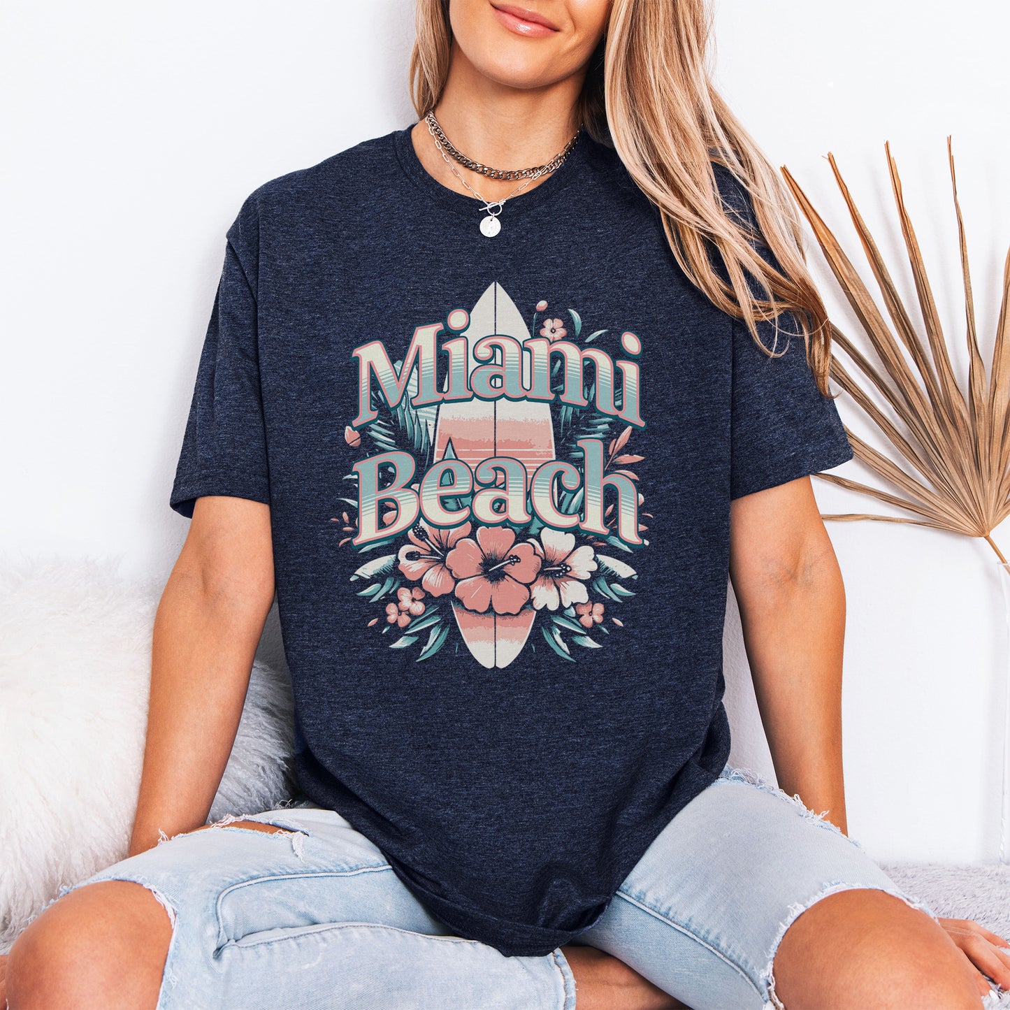 Miami Beach Surfboard T-Shirt