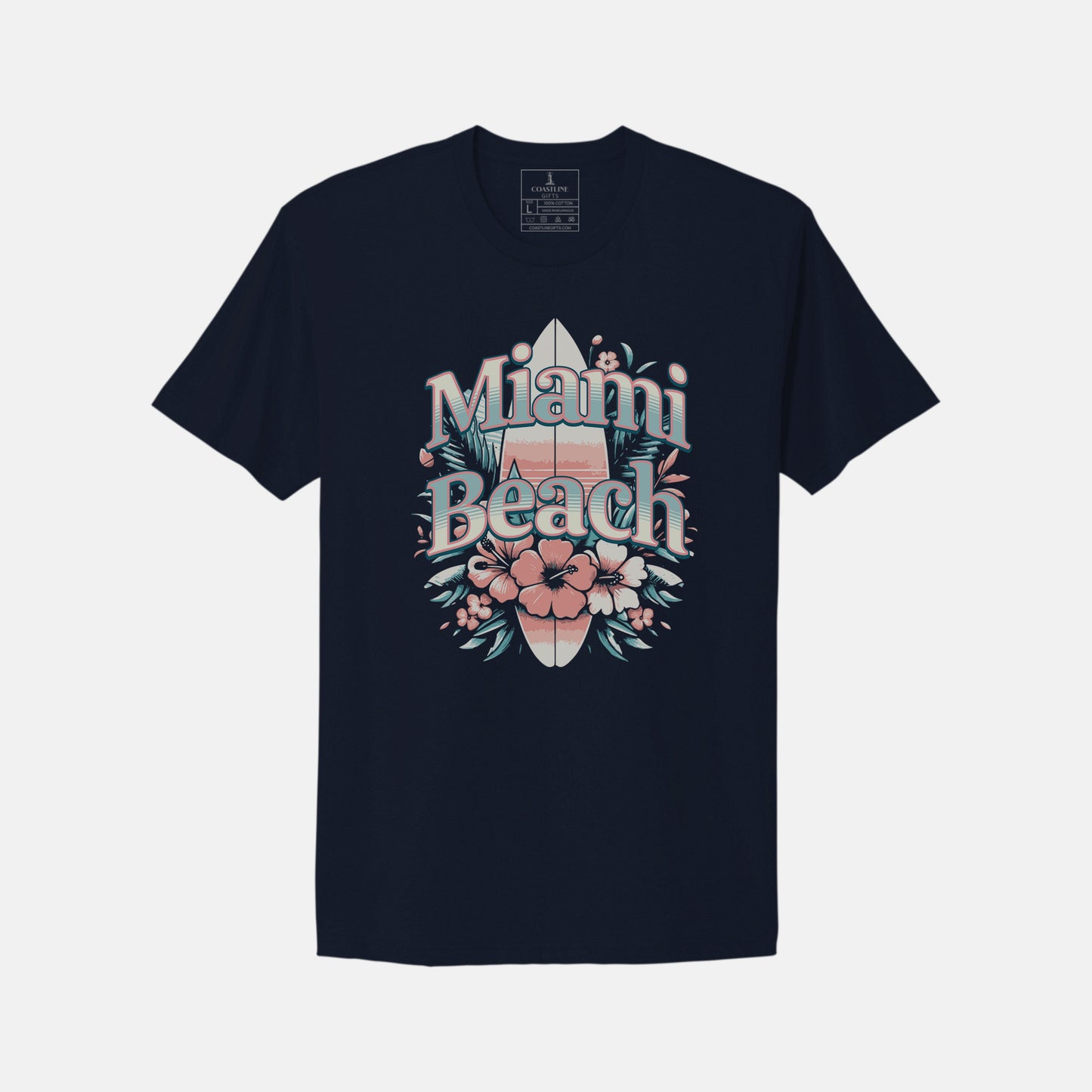 Miami Beach Surfboard T-Shirt