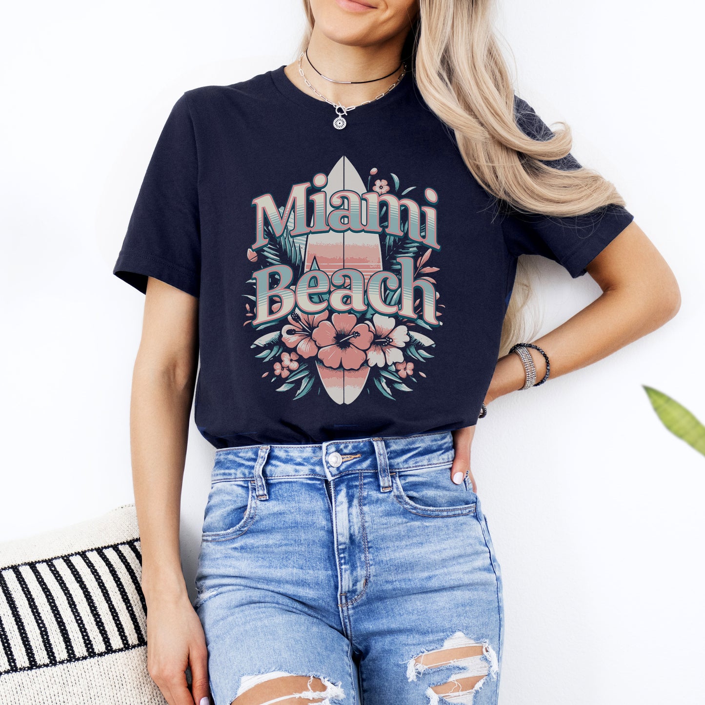 Miami Beach Surfboard T-Shirt