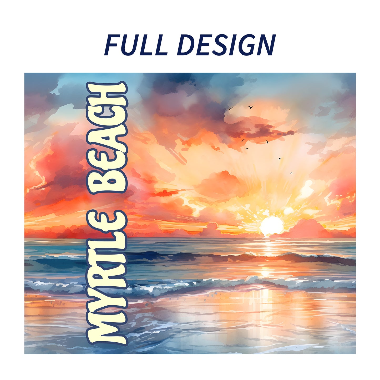 Myrtle Beach Shoreline Skinny Tumbler