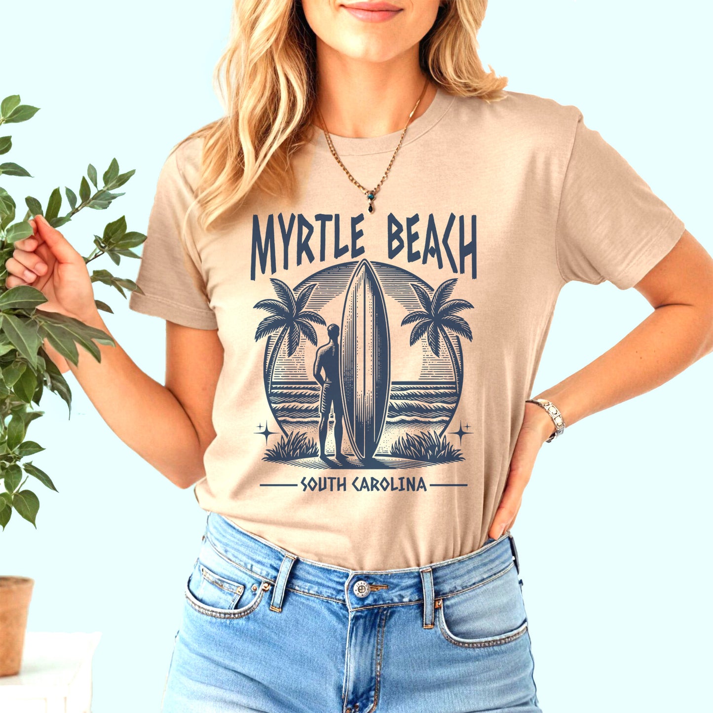 Myrtle Beach Surfboard T-Shirt