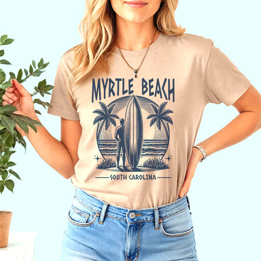Myrtle Beach Surfboard T-Shirt