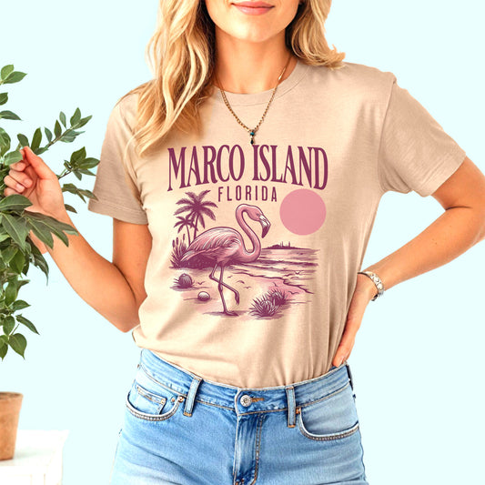 Marco Island Flamingo T-Shirt