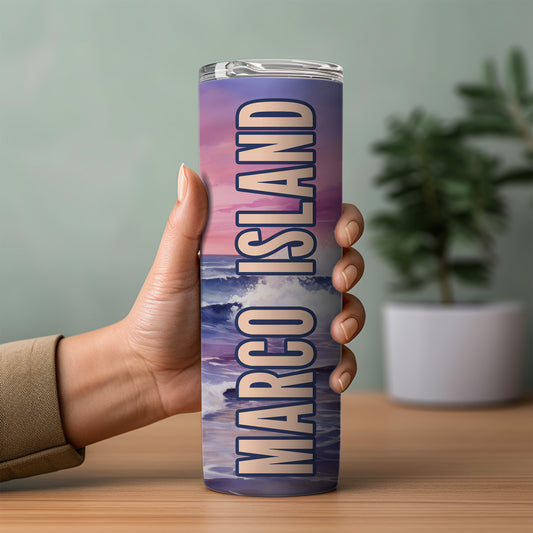 Marco Island Shoreline Skinny Tumbler