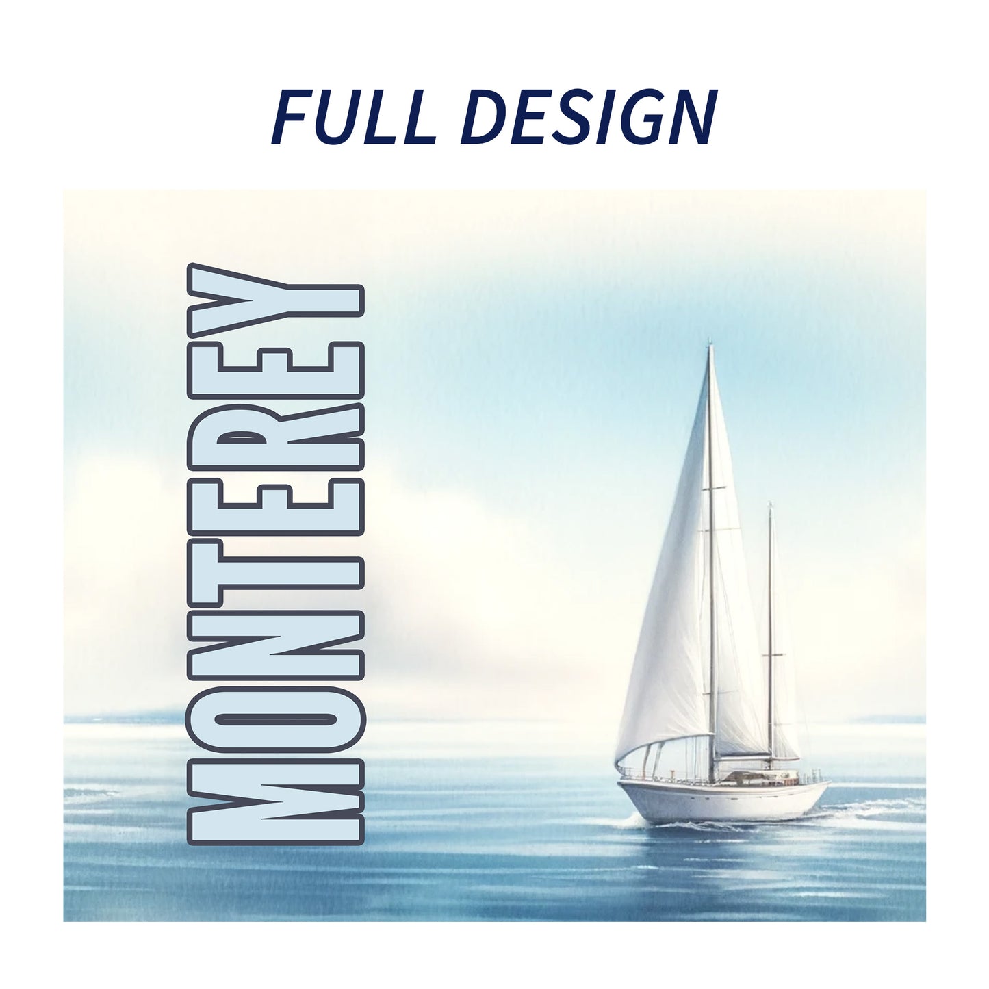 Monterey Sailboat Skinny Tumbler
