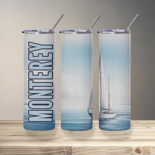 Monterey Sailboat Skinny Tumbler