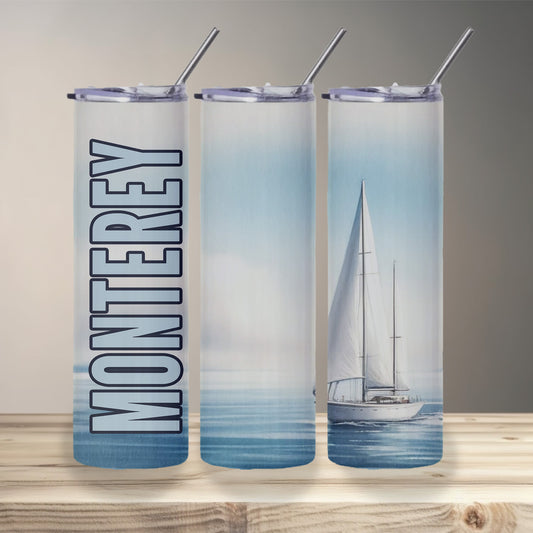 Monterey Sailboat Skinny Tumbler