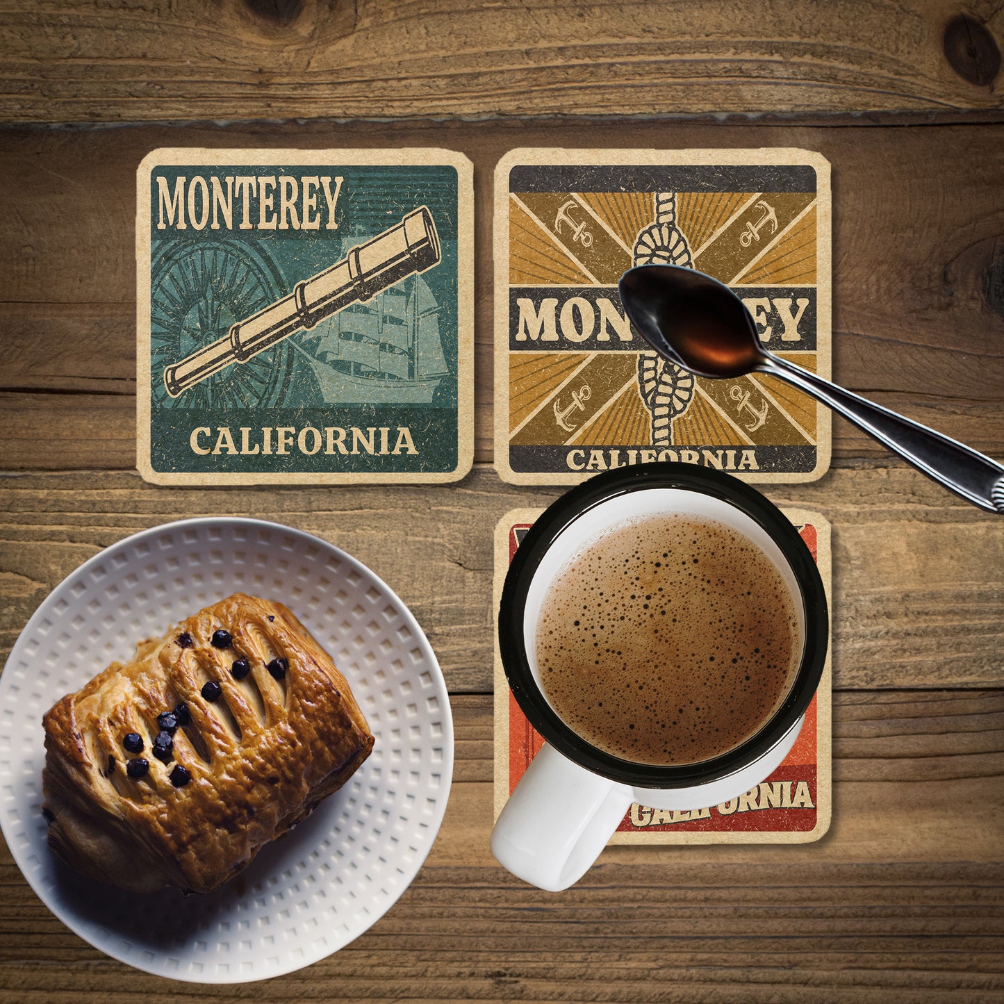 Monterey Vintage Coaster Set