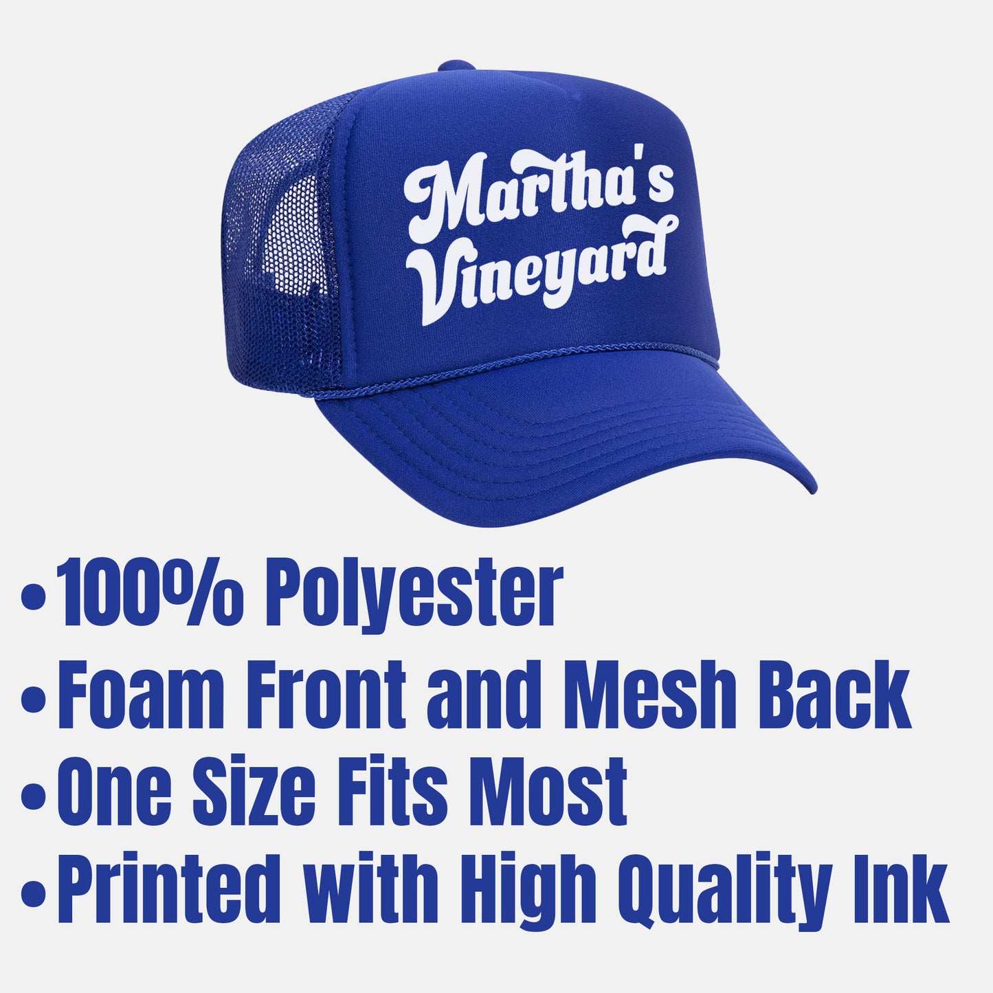 Martha’s Vineyard Retro Trucker Hat