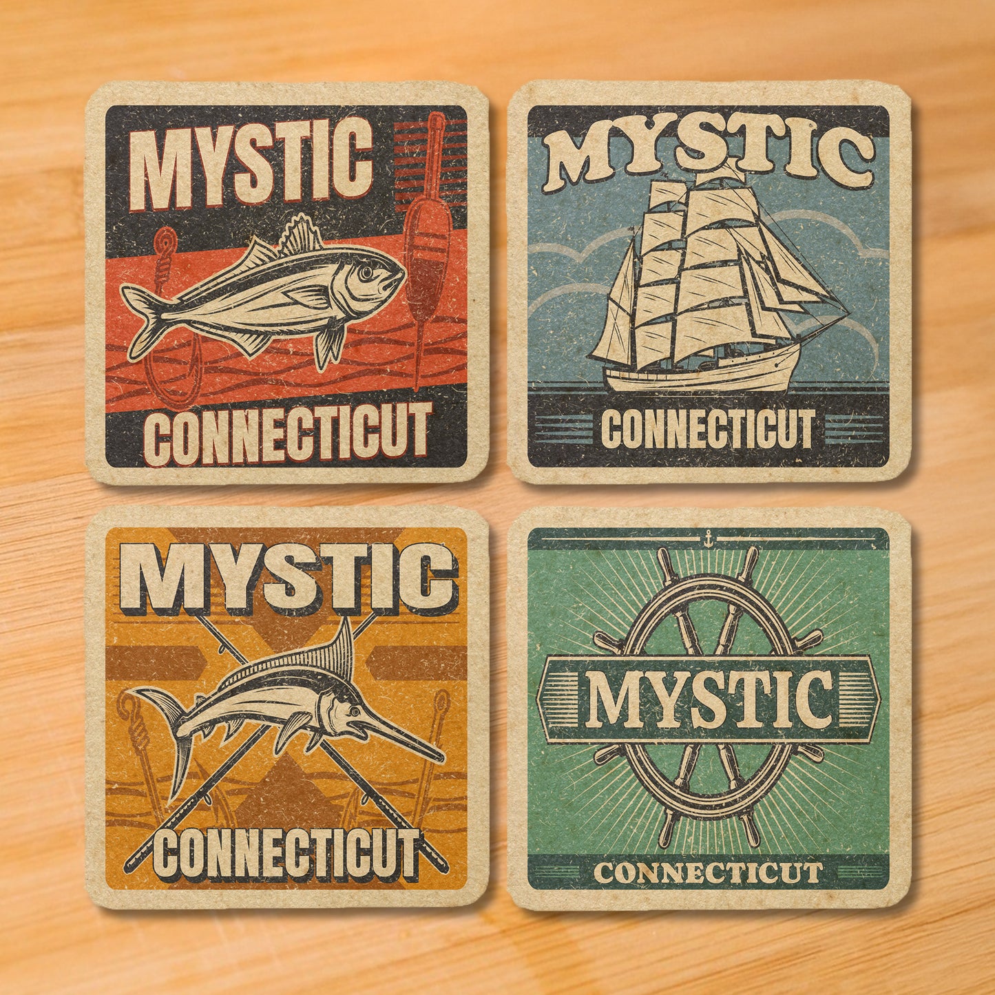 Mystic Vintage Coaster Set