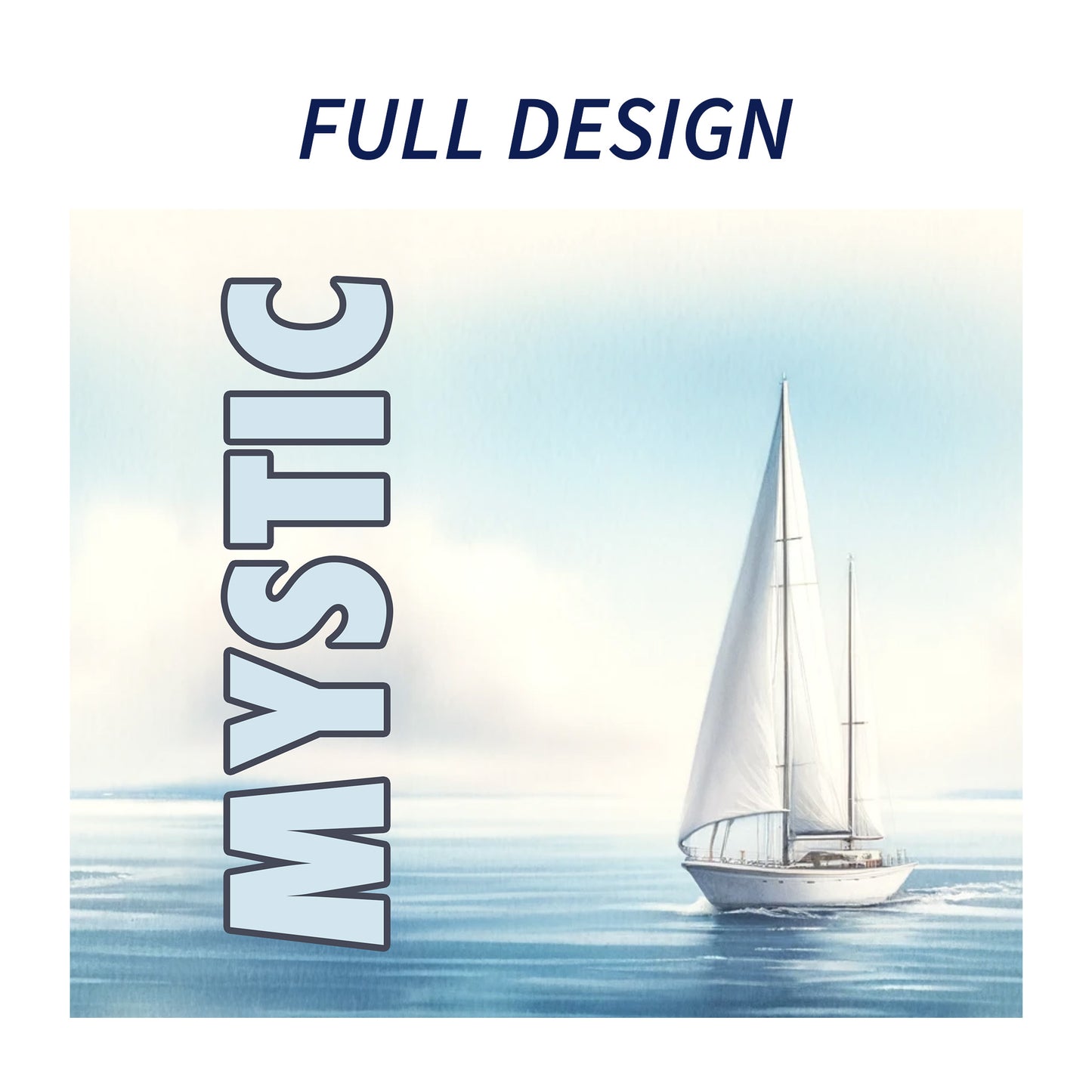 Mystic Sailboat Skinny Tumbler