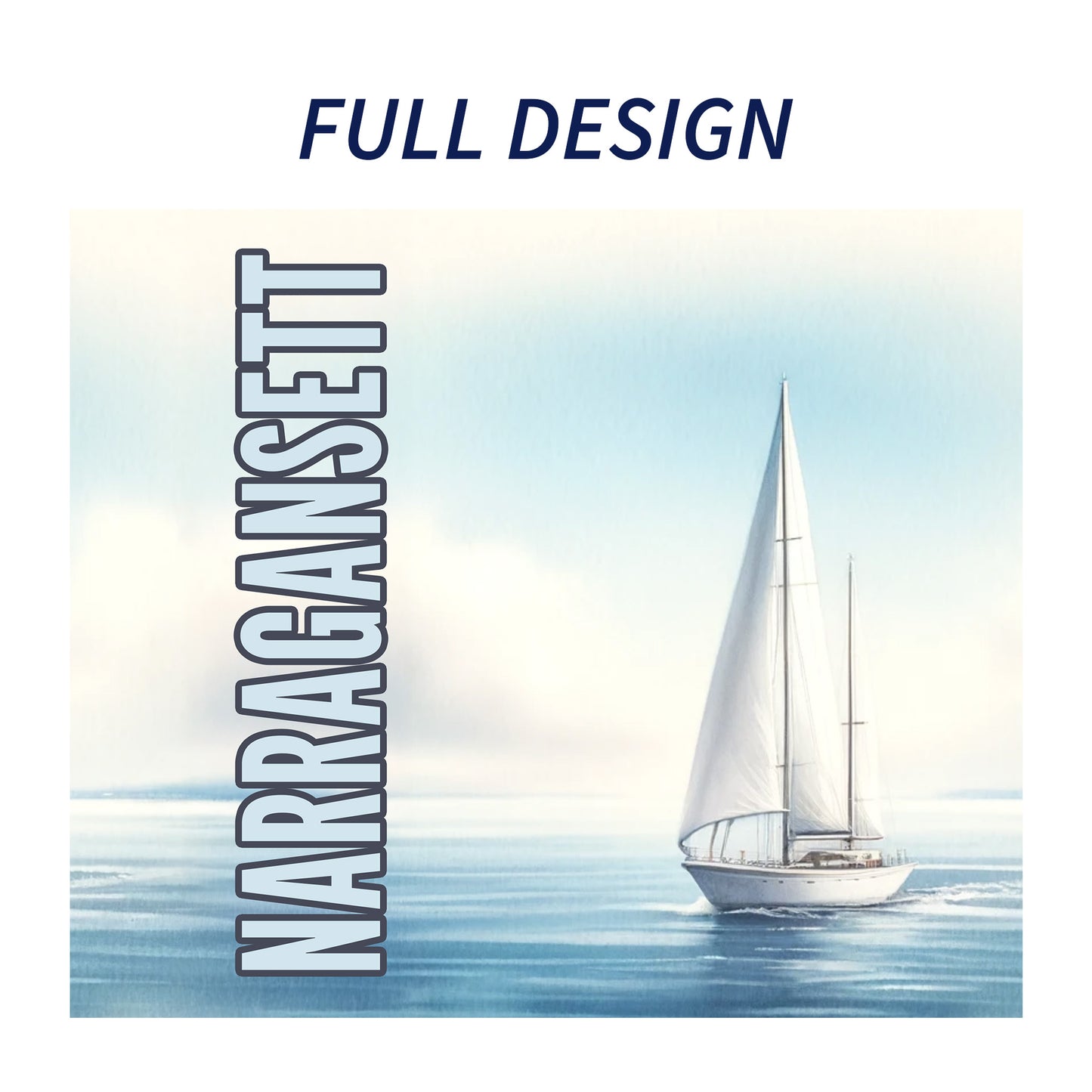 Narragansett Sailboat Skinny Tumbler