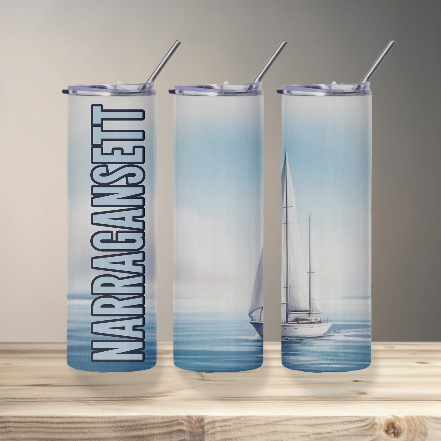 Narragansett Sailboat Skinny Tumbler