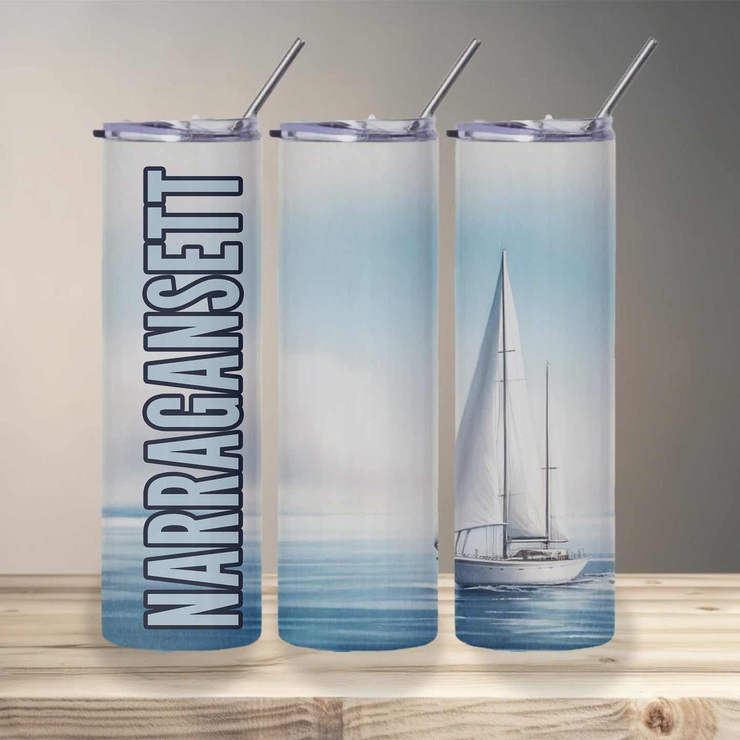 Narragansett Sailboat Skinny Tumbler